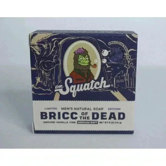 DR. Squatch Bricc of the Dead Soap - 5oz Limited Edition Medium Grit New In Box - Picture 1 of 8